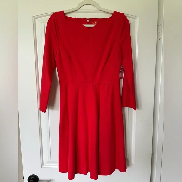 Kate Spade Ponte fit and flare Cocktail Dress with Bateau Neckline - Picture 1 of 5